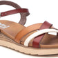 Xti - Women's Low Wedge Strappy Sandals