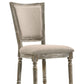 Gabrian Two Tone Reclaimed Side Chair Set of 2 - Beige / Gray