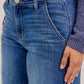 Judy Blue - Darcy Mid Rise Wide Leg Trouser Jeans