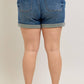 Judy Blue - High Waist Cuff Jogger Short