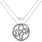 0.22 Carat Genuine Green Diamond .925 Sterling Silver Pendant