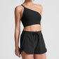 Beyond Yoga - Space Dye One Shoulder Long Line Bra