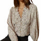 Self Contrast - Floral Top