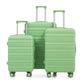 HIFINE Tourist 3-Piece Spinner Wheel Luggage Set in Green