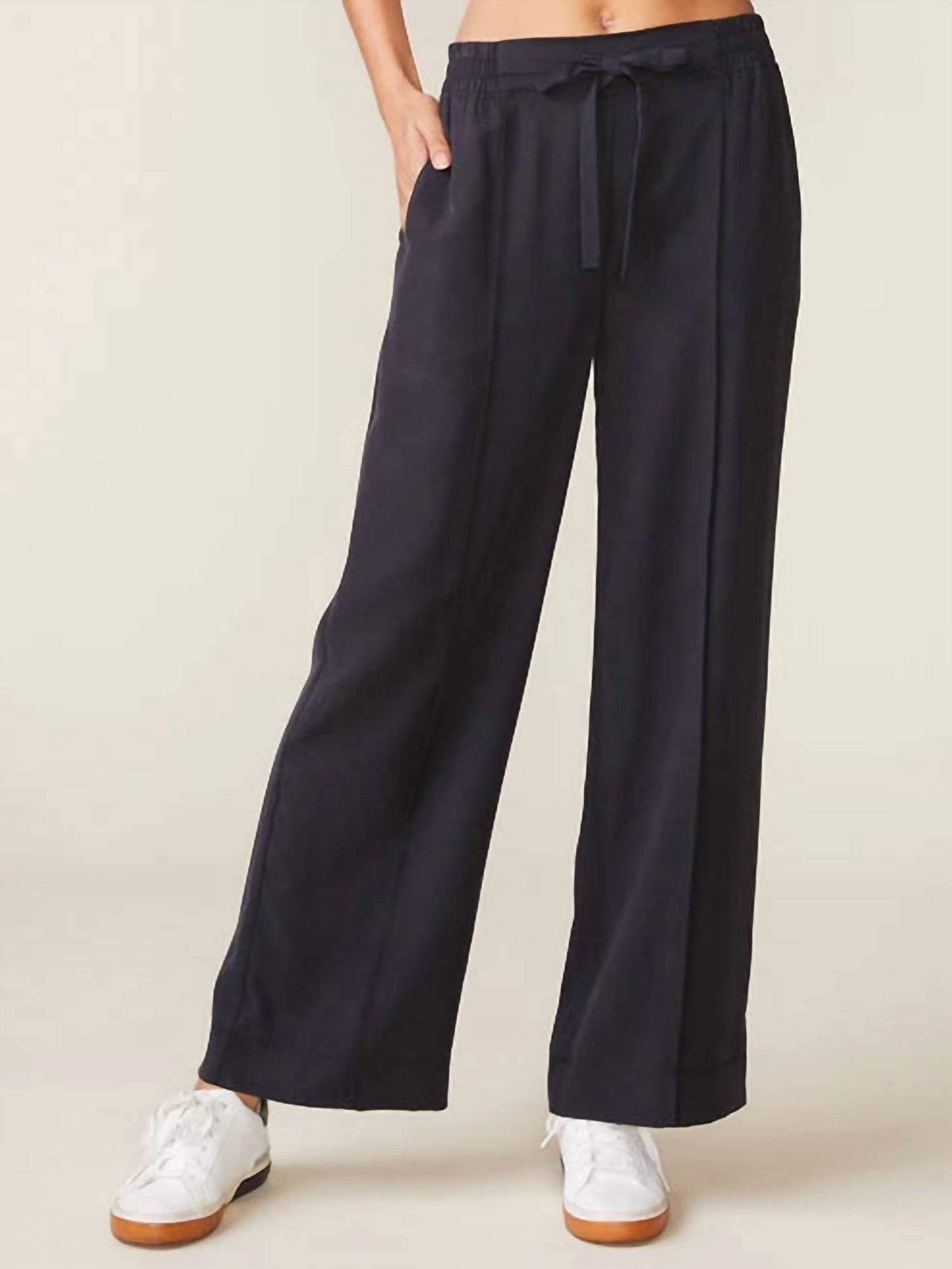 Anthem The Label - Seamed Front Straight Leg Tencel Pants
