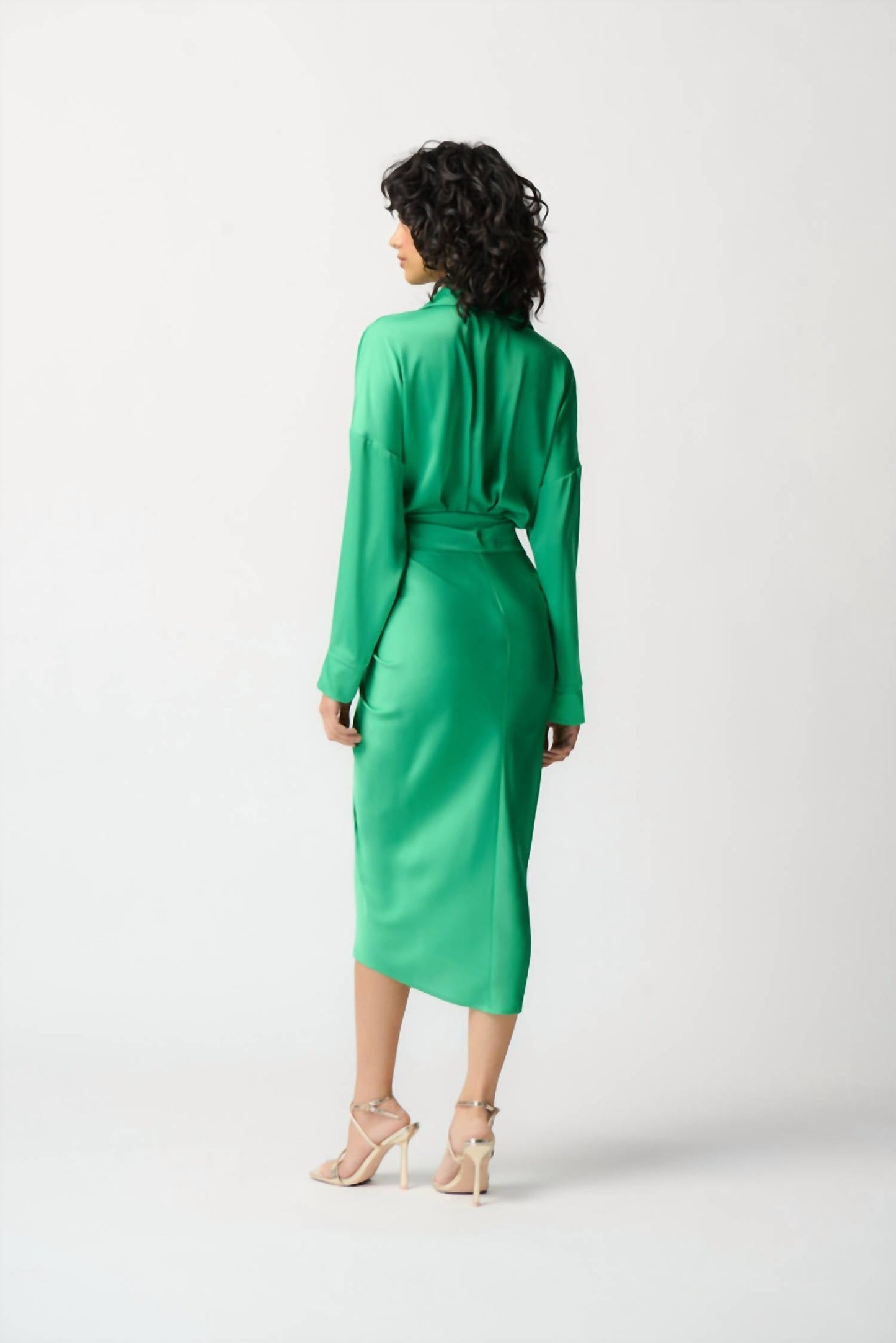 Joseph Ribkoff - TIE FRONT SATIN BLOUSE DRESS