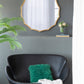 40" Round Sunburst Wall Mirror with Gold Finish