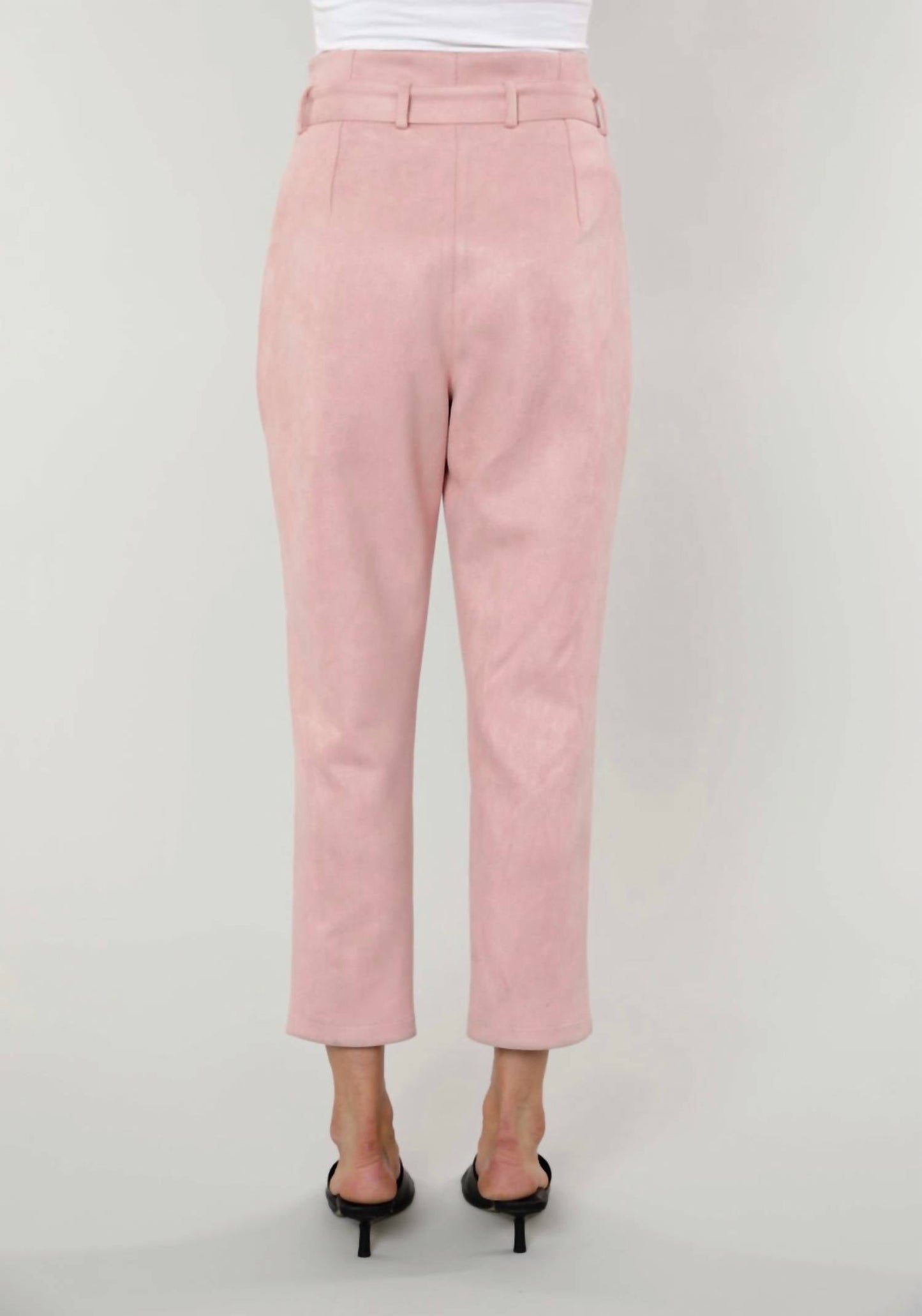Dolce Cabo - Uptown Suede Paper Bag Pants