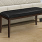 Rectangular Upholstered Hallway Bench - Transitional Design