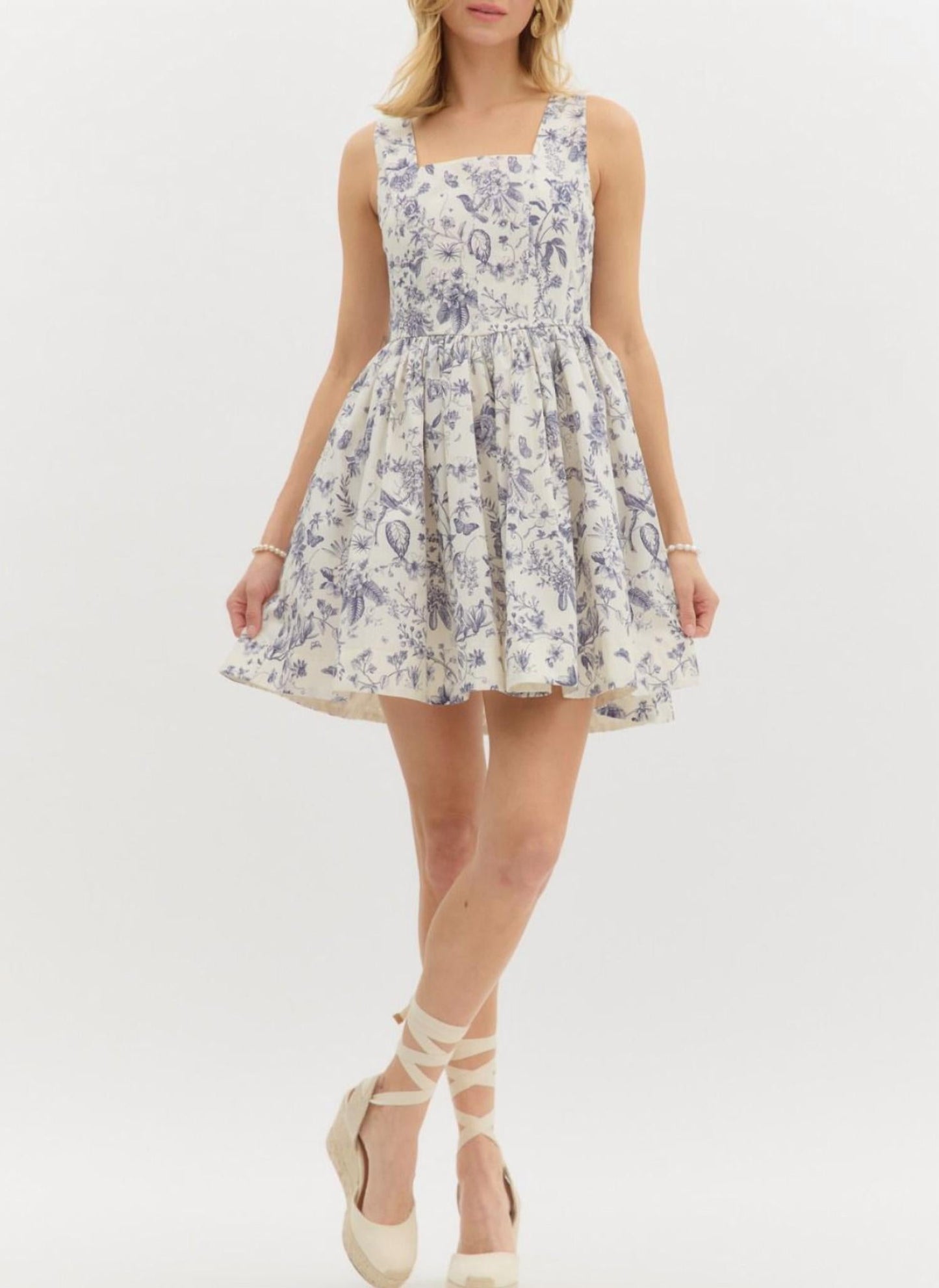 Entro - Floral Toile Dress Final Sale