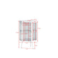 Corner Cabinet With Door And Shelves For Bathroom - White