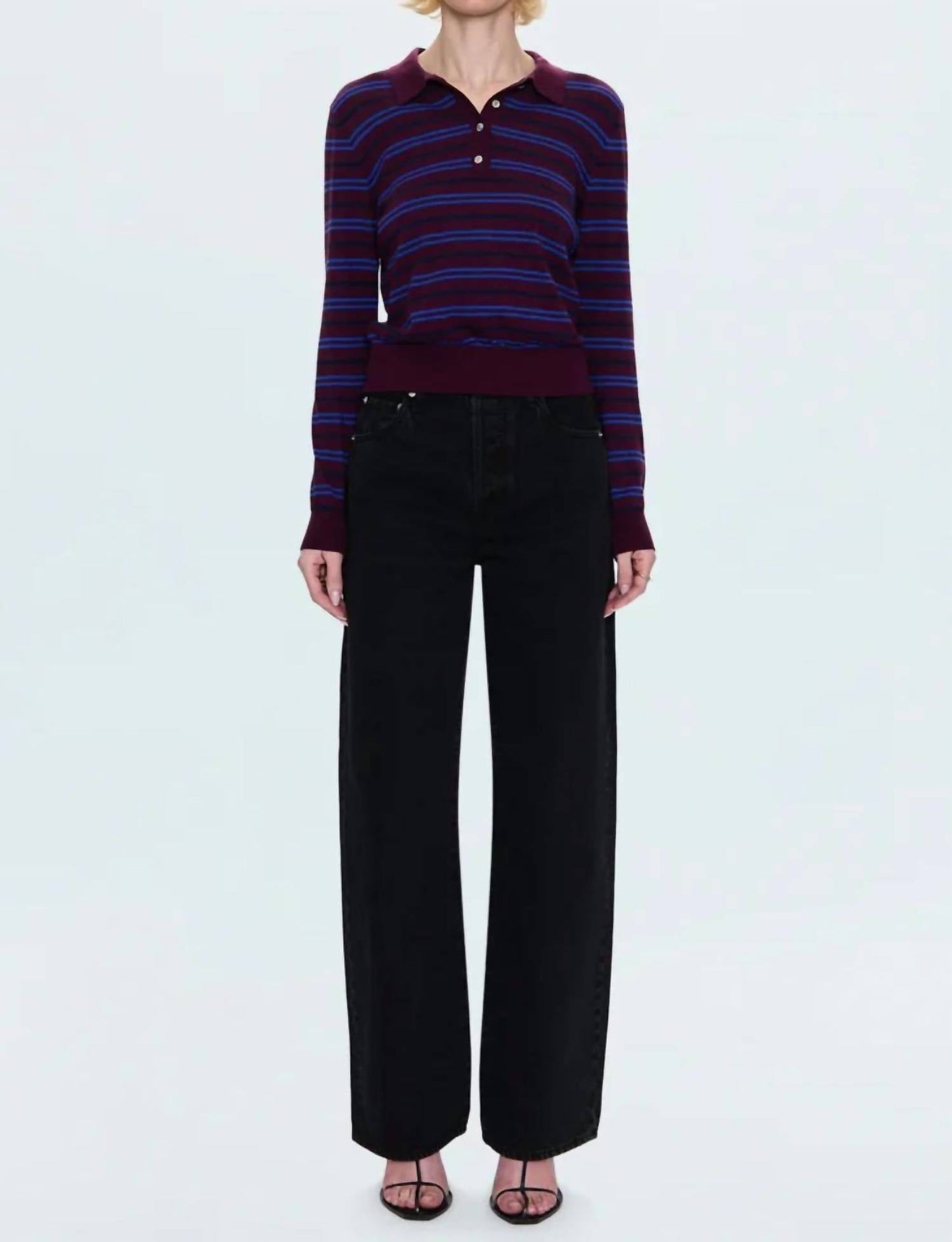 Pistola - Tate High Rise Bowed Straight Leg Jeans