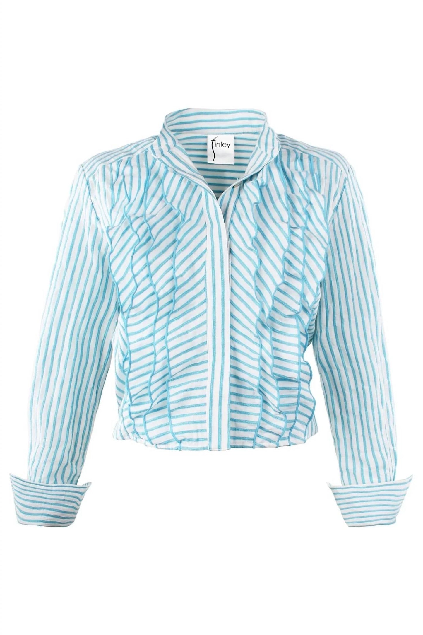 Finley - Raffele Ruffle Crop Shirt