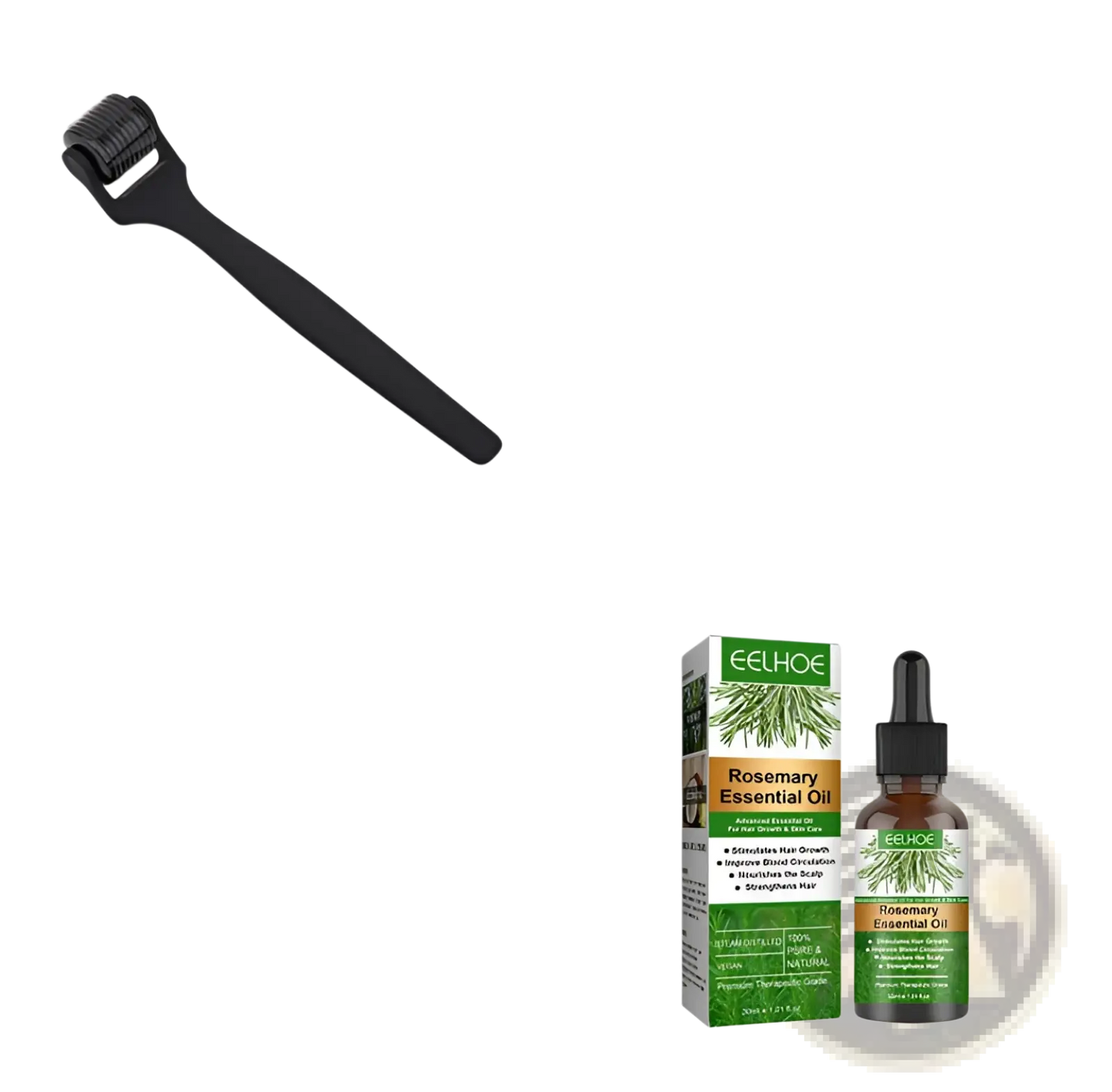 Eelhoe Rosemary Hair Growth Oil and Dermaroller Set