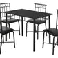5 Pieces Dining Table Set, Small, Rectangular