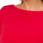 Adrianna Papell - Long Sleeve Draped Jersey With Beaded Cuffs Dress - Plus