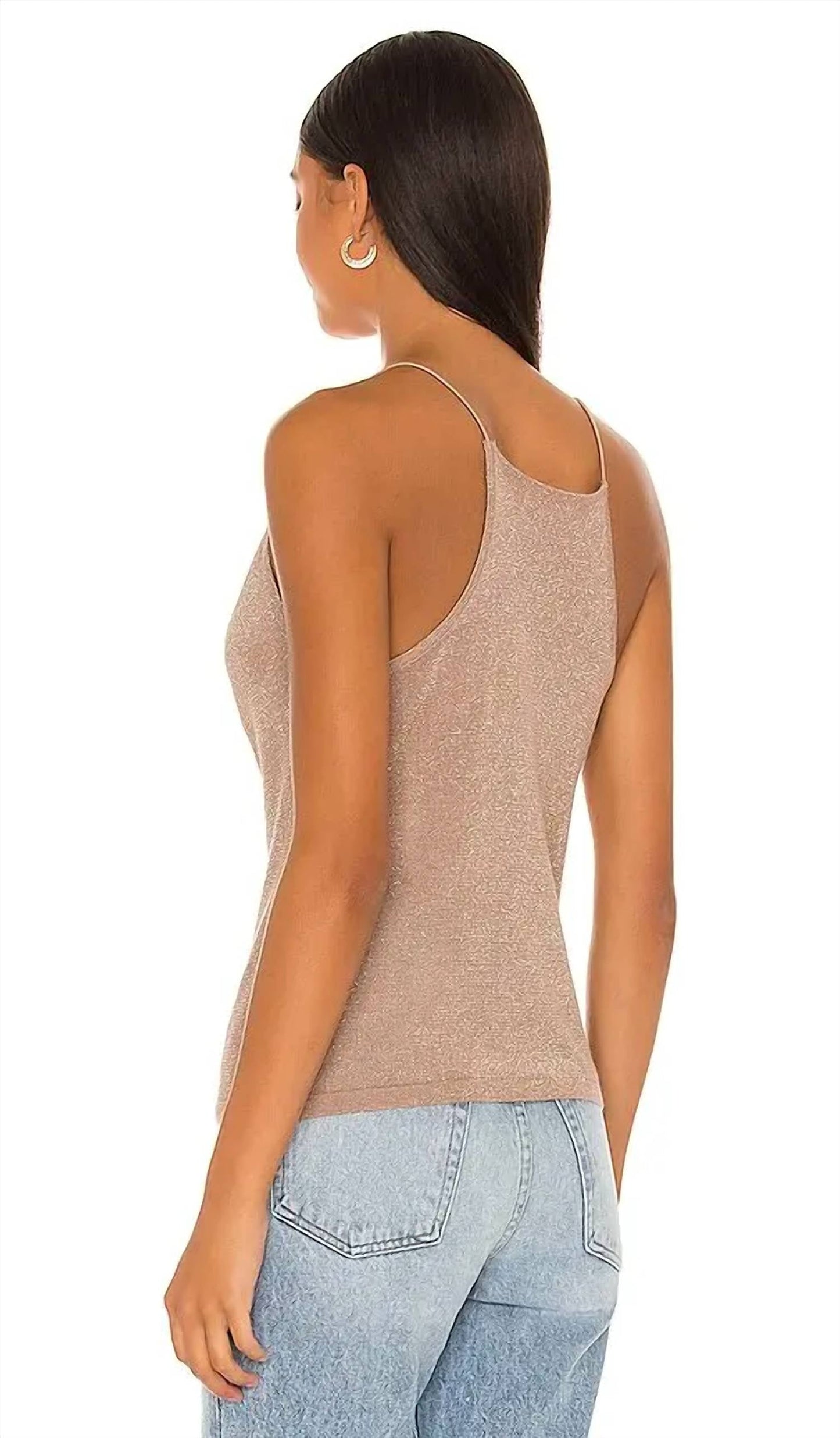 525 America - Shimmer Cowl Cami Top