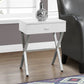 Accent Side X Table with Storage Drawer