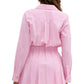 Entro - Ashley Striped Pleated A-line Mini Dress