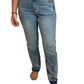 Judy Blue - Women's Mid Rise Rigid Magic Release Hem Boyfriend Jeans