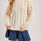 Bluivy - Elsie Chunky Knit Mock Neck Sweater