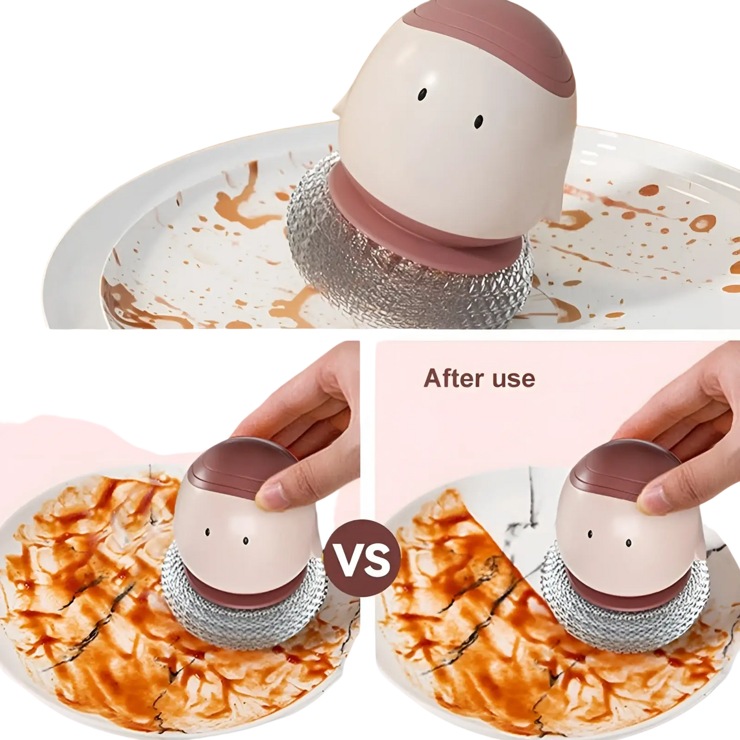 Egg Dish Brush Automatic Liquid Soap Dispenser Scrubber
