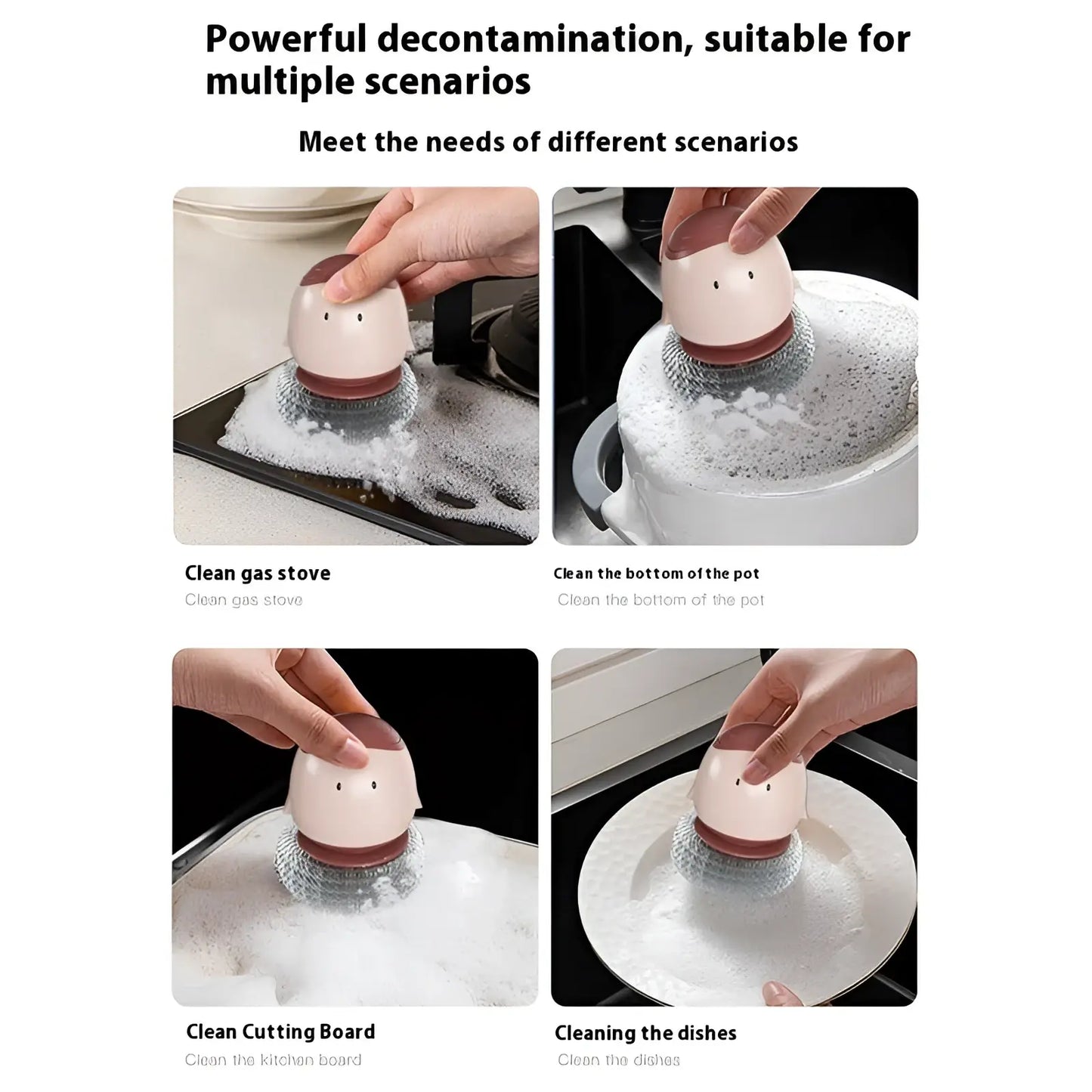 Egg Dish Brush Automatic Liquid Soap Dispenser Scrubber