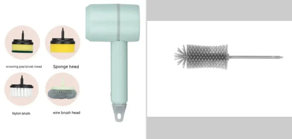 Arbaglobal Usb Rechargeable Electric Scrub Brush Set