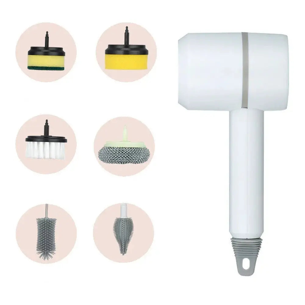 Arbaglobal Usb Rechargeable Electric Scrub Brush Set