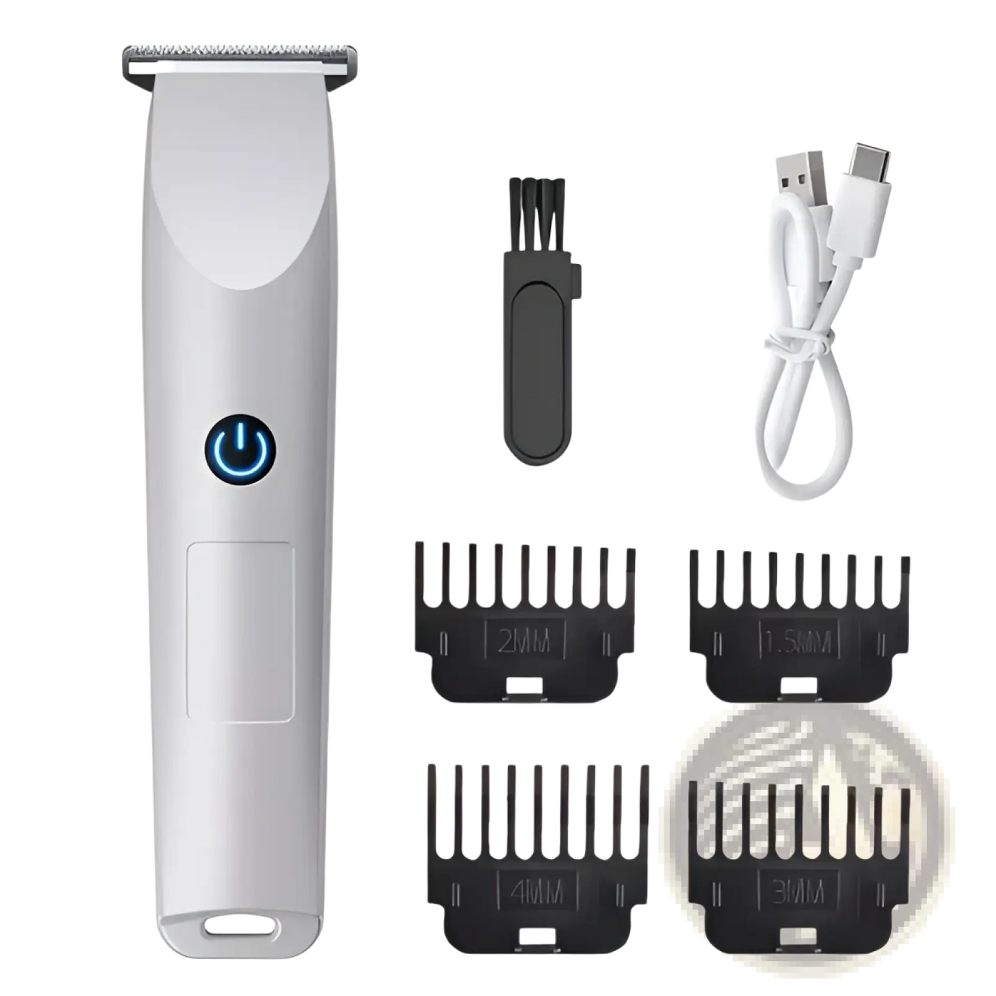 Electric Hair Clippers Cordless Beard Trimmer White