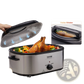 Electric Roaster Oven 24 Qt Turkey Roaster with Lid