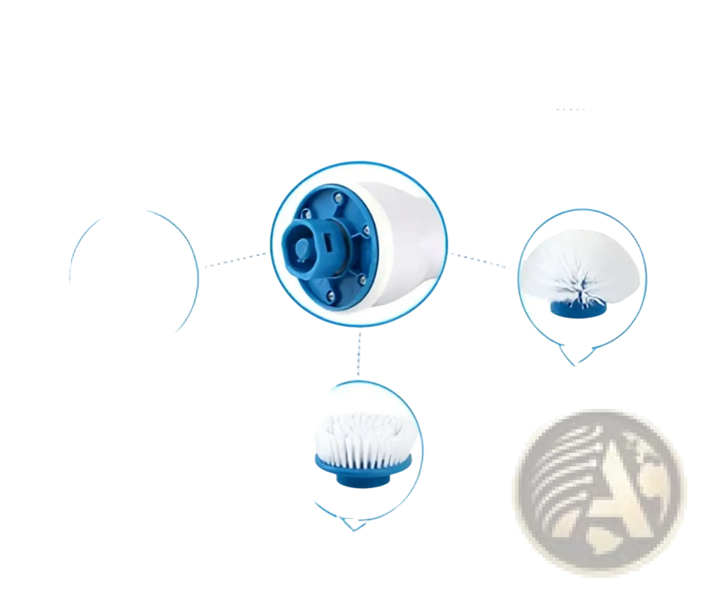 Electric Spin Scrubber Kitchen and Bath Cleaning Brush