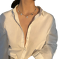 Elegant Butterfly Charm Choker Necklace in Gold and Silver