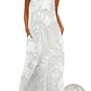 Elegant Floral Lace Appliqué Sleeveless Maxi Dress
