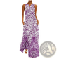 Elegant Floral Lace Appliqué Sleeveless Maxi Dress