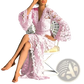 Elegant Floral Lace Bell Sleeve Midi Dress