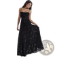 Elegant Lace Embroidery Spaghetti Strap Maxi Dress