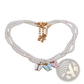 Elegant Pearl Butterfly Charm Choker Necklace