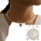 Elegant Pearl Butterfly Charm Choker Necklace