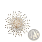 Elegant Pearl and Crystal Floral Brooch Accessory