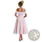 Elegant Off-the-shoulder High Waist Midi Dress