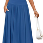 Elegant Sleeveless Pleated Maxi Dress with Pockets