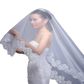 Embroidered Floral Lace Cathedral Wedding Veil