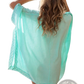 Embroidered Lace v Neck Beach Cover Up Dress