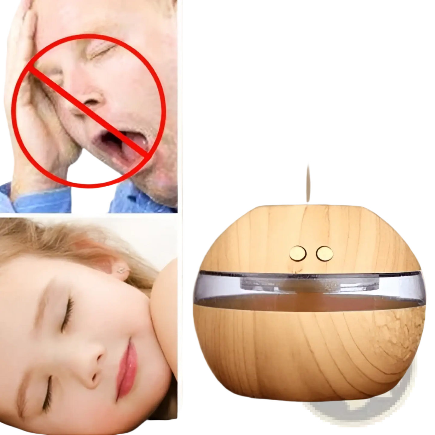 Essential Oil Diffuser 300ml Usb Wood Grain Humidifier