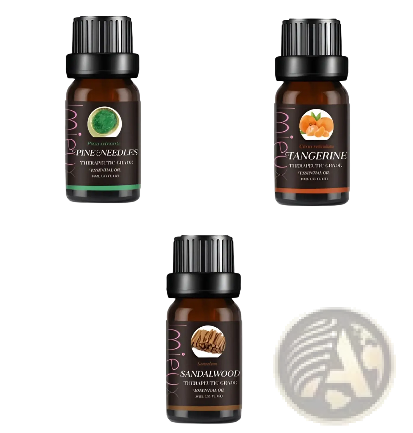 Essential Oil Set 10ml Pure Aromatherapy Bottles