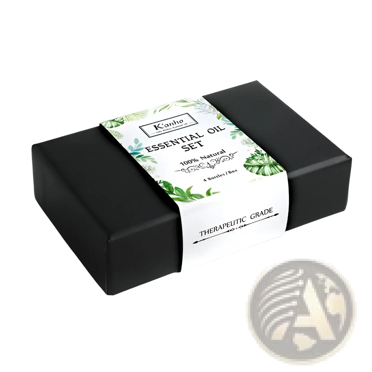 Essential Oil Set with Wooden Diffuser 4 Pack