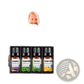 Essential Oil Set with Wooden Diffuser 4 Pack