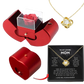 Eternal Rose Apple Jewelry Box with Hidden Necklace Drawer