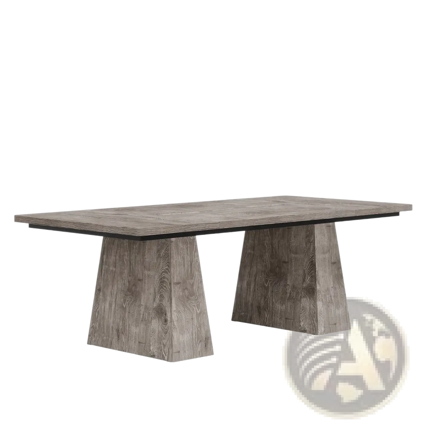 Executive Desk 63 Inch Gray Wood Computer Workstation